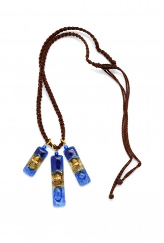 Triplet Glass Dangles Necklace Triplet Glass Dangles Necklace